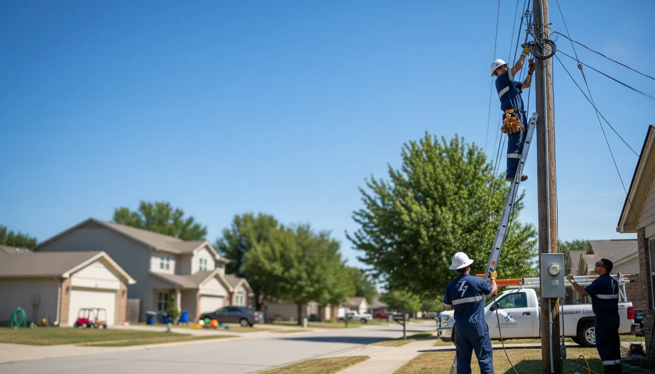 Residential electrician providing installation services in Wagoner, OK